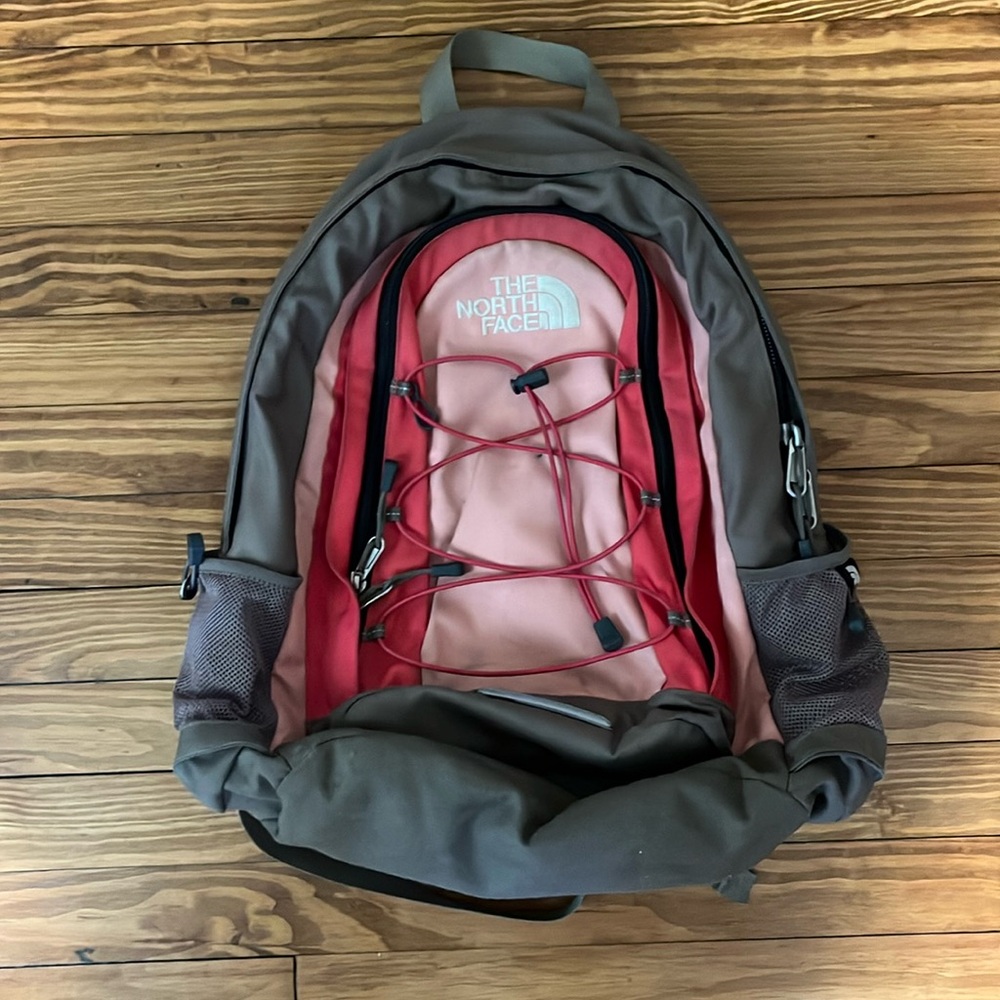 North face pink backpack